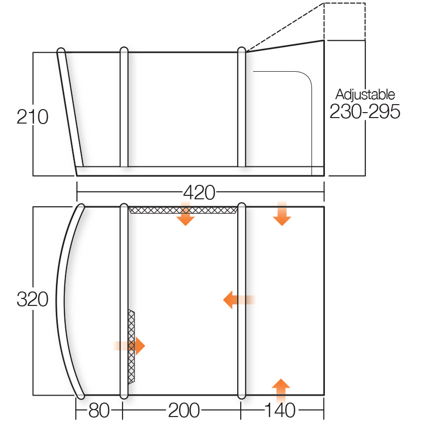 [187793] Namiot do kampera Cruz Tall