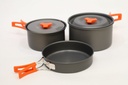 Zestaw naczyń alu Hard Anodised 2 Person Cook Kit Grey