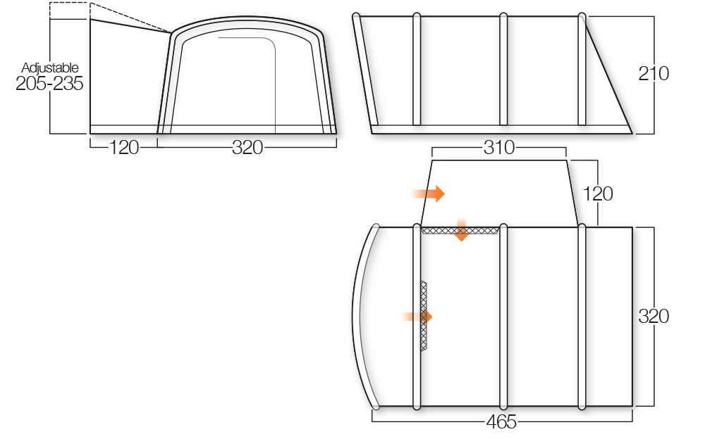 [187797] Namiot do kampera Galli Std