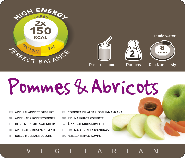 [PQO5B22] Potrawa AF Deser jabłkowo-morelowy vege