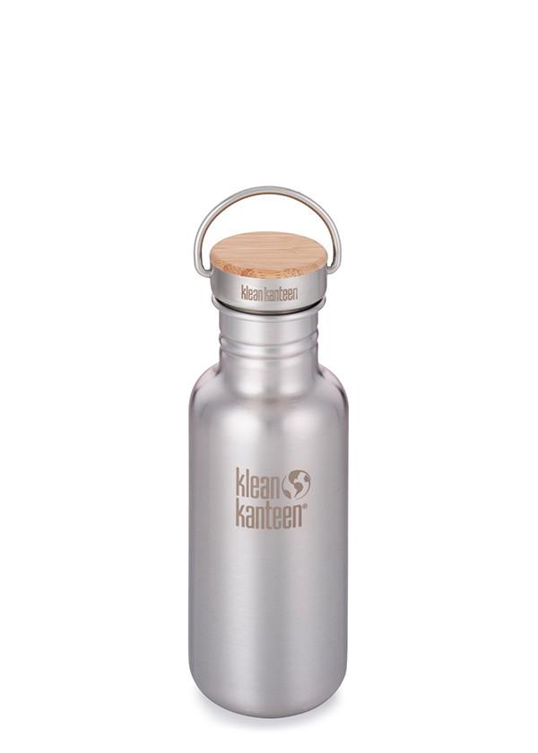 Butelka stalowa Kanteen Reflect 532 ml z nakrętką Bamboo Cap