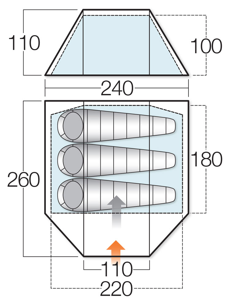 [187903] Namiot Tango 300 (apple green)