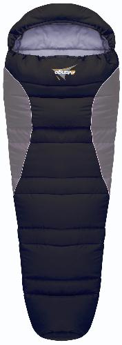 [PK9AE9250] Śpiwór Wilderness 350 (black/black, lewy, 185.0)